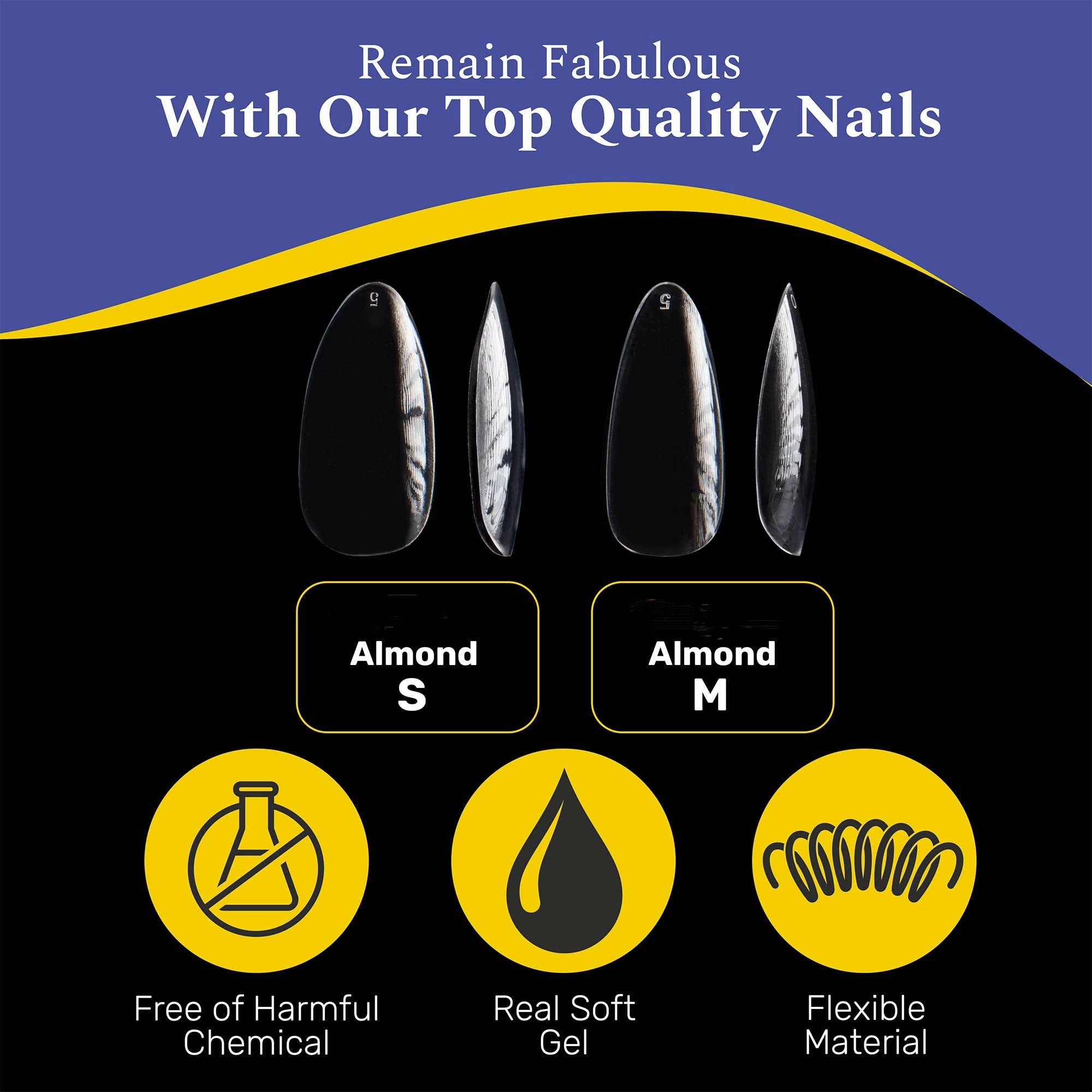 NABulous - Wholesale Press-On/Fake Nails - Sculpted Gel Nail Extensions | Soft Gel Tips | NABulous19