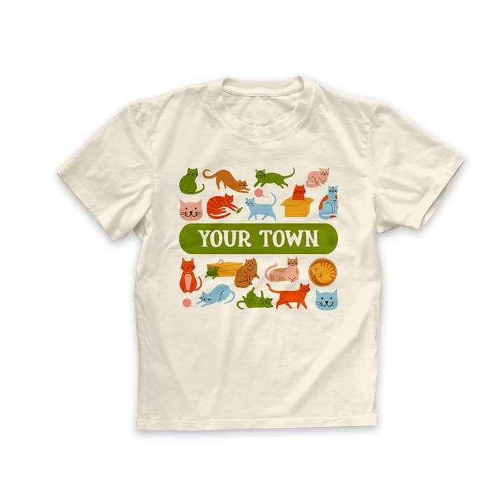 Name Drop Local City Toddler T-Shirt - Neighborhood Cats for wholesale by Rock Scissor Paper