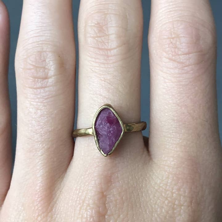 Emilie Shapiro Jewelry - Wholesale Single Stone/Solitaire Ring - Guardian Ring - Ruby1