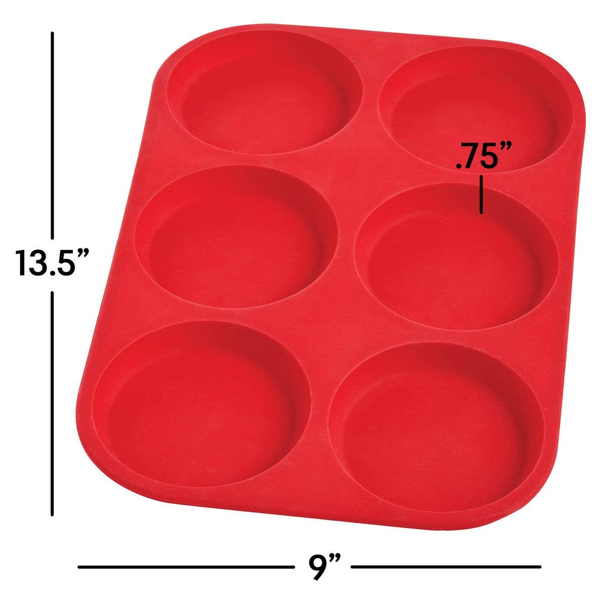 HIC - Harold Import Co. - Wholesale Kitchen Tool/Gadget - Mrs. Anderson's Baking Silicone 6-Cup Muffin Top Pan3