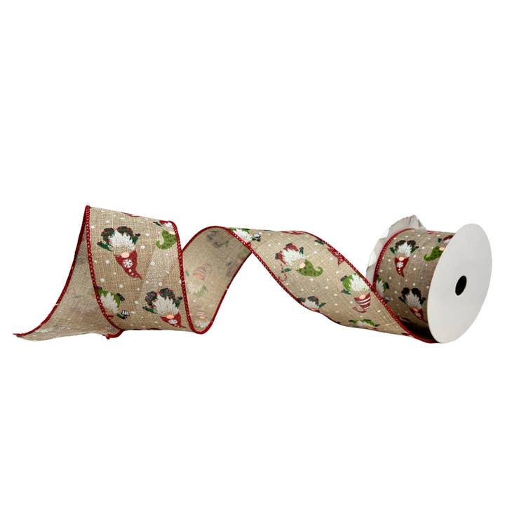 Gnome Gnome Gnome Christmas Ribbon for wholesale by David Christopher's Collection