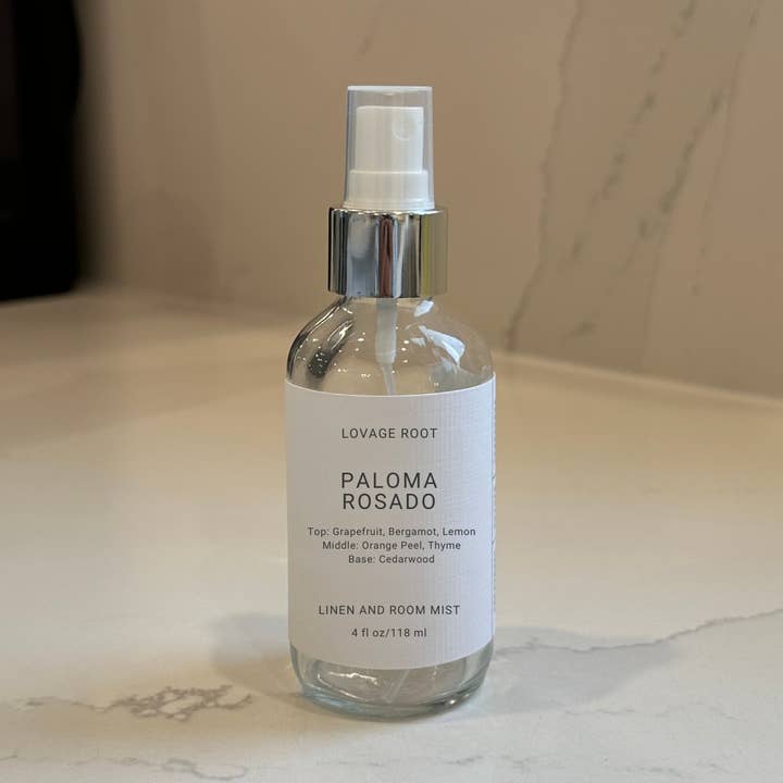 Leinen- und Raumspray-Paloma Rosado für den Großhandel von Lovage Root