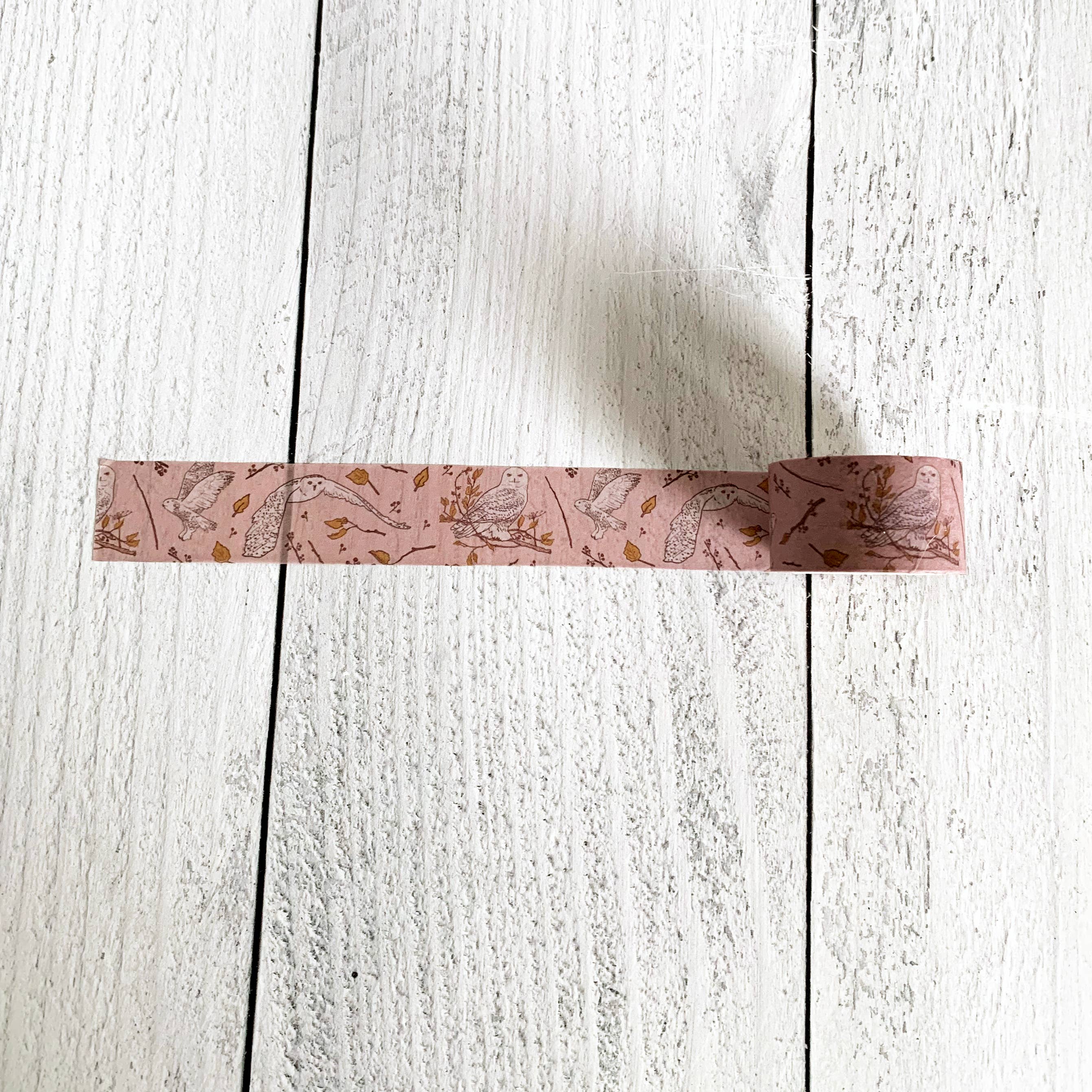 Corvidae drawings & designs - Wholesale Washi Tape - Snowy Owl Washi Tape6