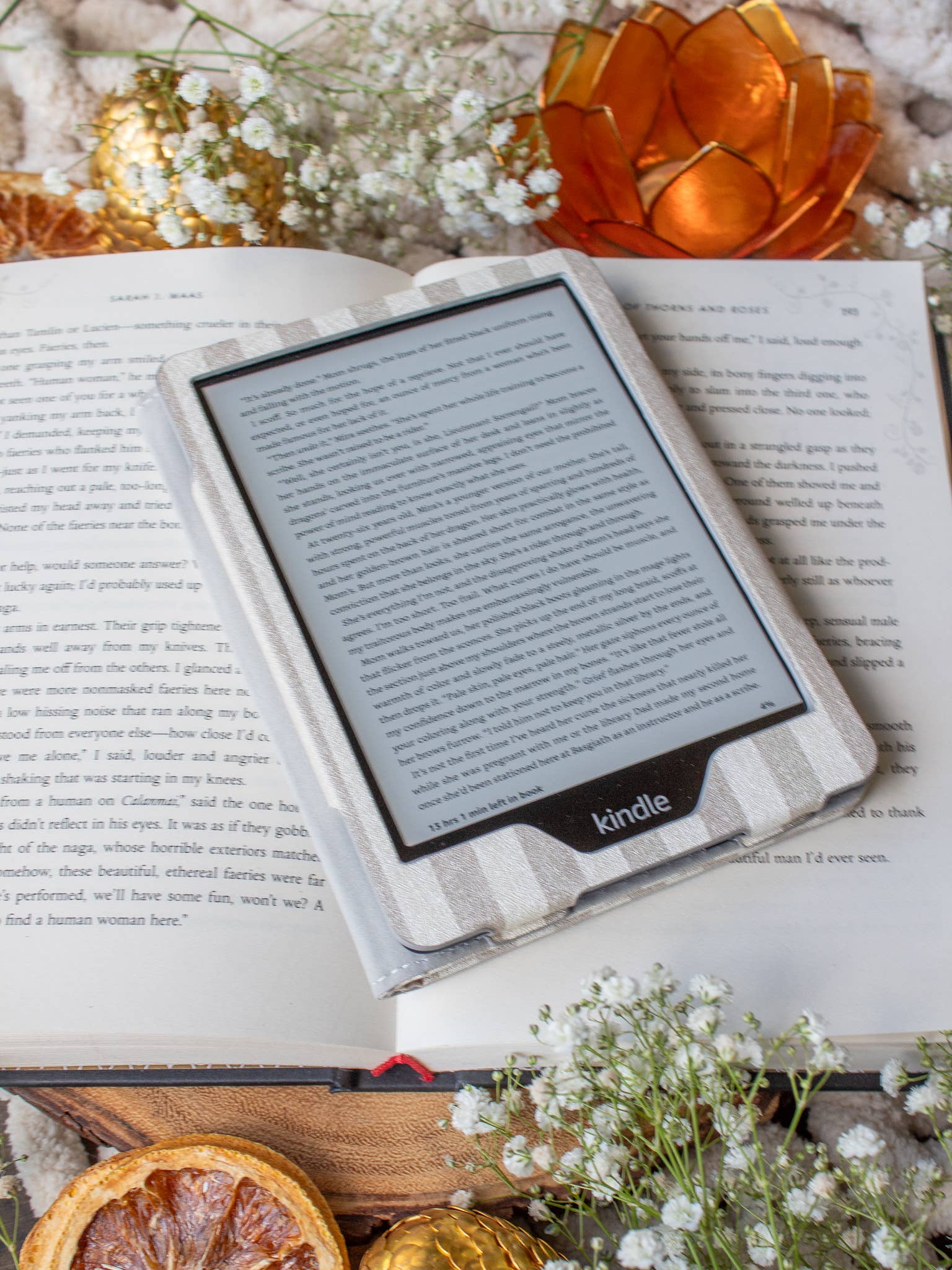 Meaggie Moos - Wholesale Book Cover - Kindle Case | Tan Stripes 5