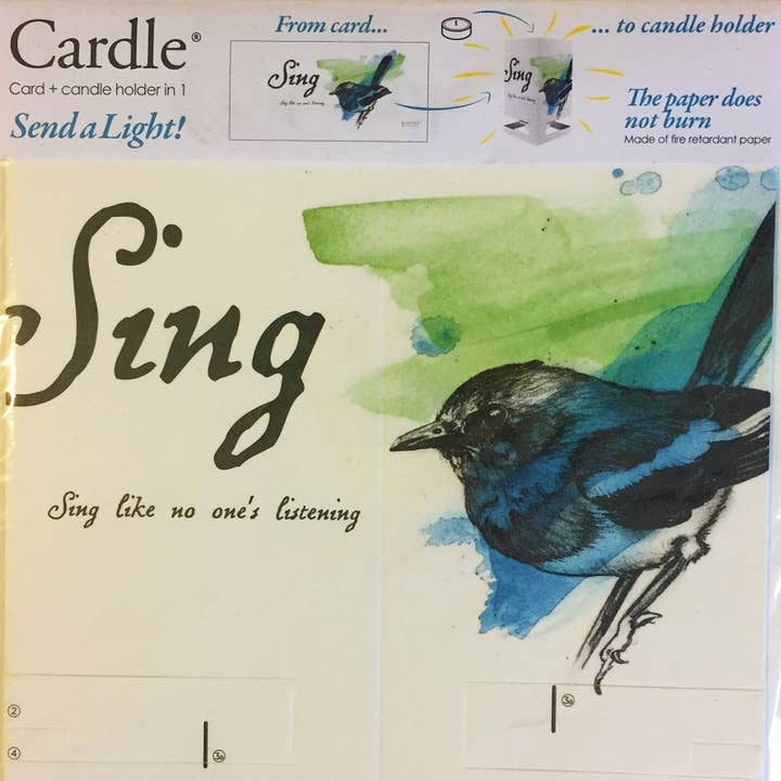 Cardle lysestage Lykønskningskort - Sing for engroshandel hos Mayves