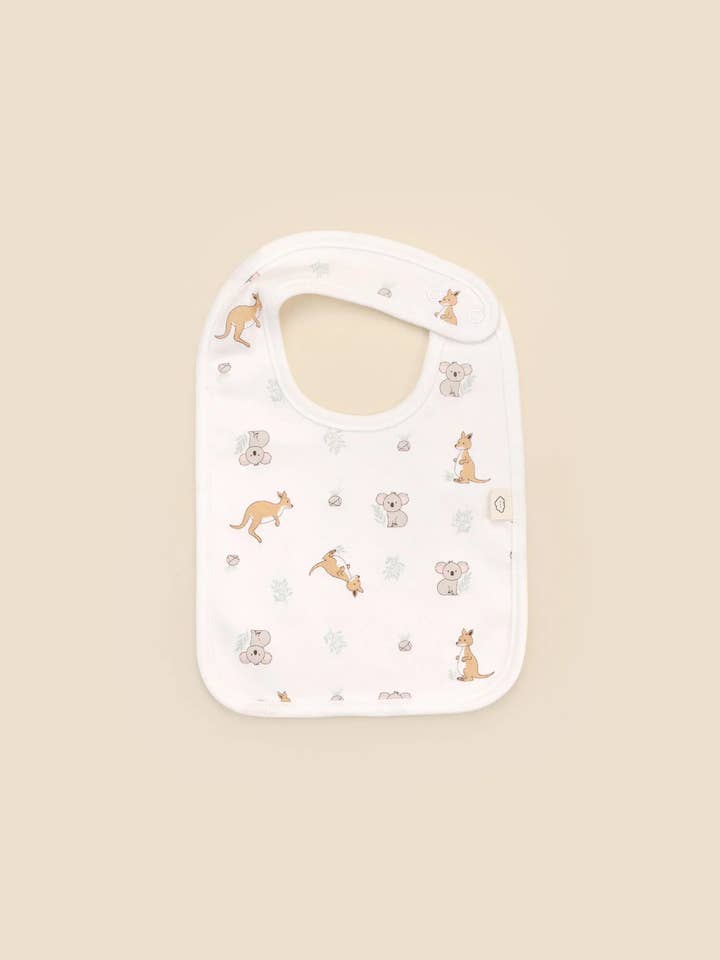 Haklapp i ekologisk bomull - Känguru & Koala för wholesale av Lūmmi in Colour Babywear