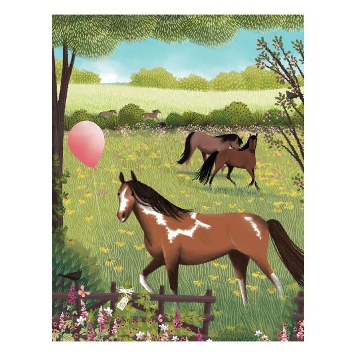 Wild Horses Birthday Card for wholesale by Studio Eleven Papers