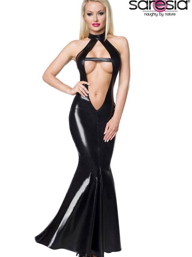 Vestido Wetlook, diseño de línea de sirena para venta al por mayor de atixo GmbH