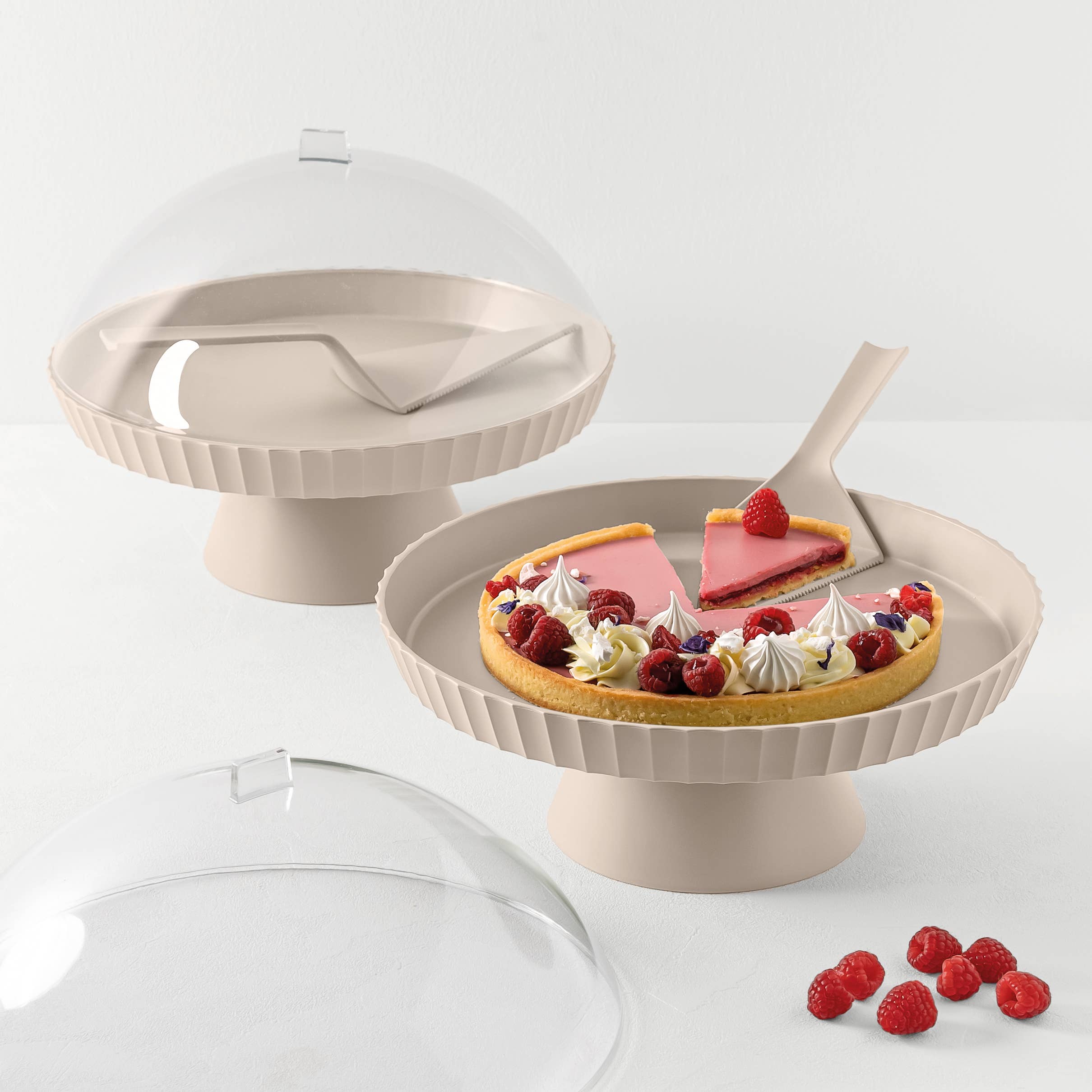 Blim Plus - Vente Présentoirs à gâteaux - Agorà | Présentoir à gâteau ø30 cm avec cloche et pelle de service4
