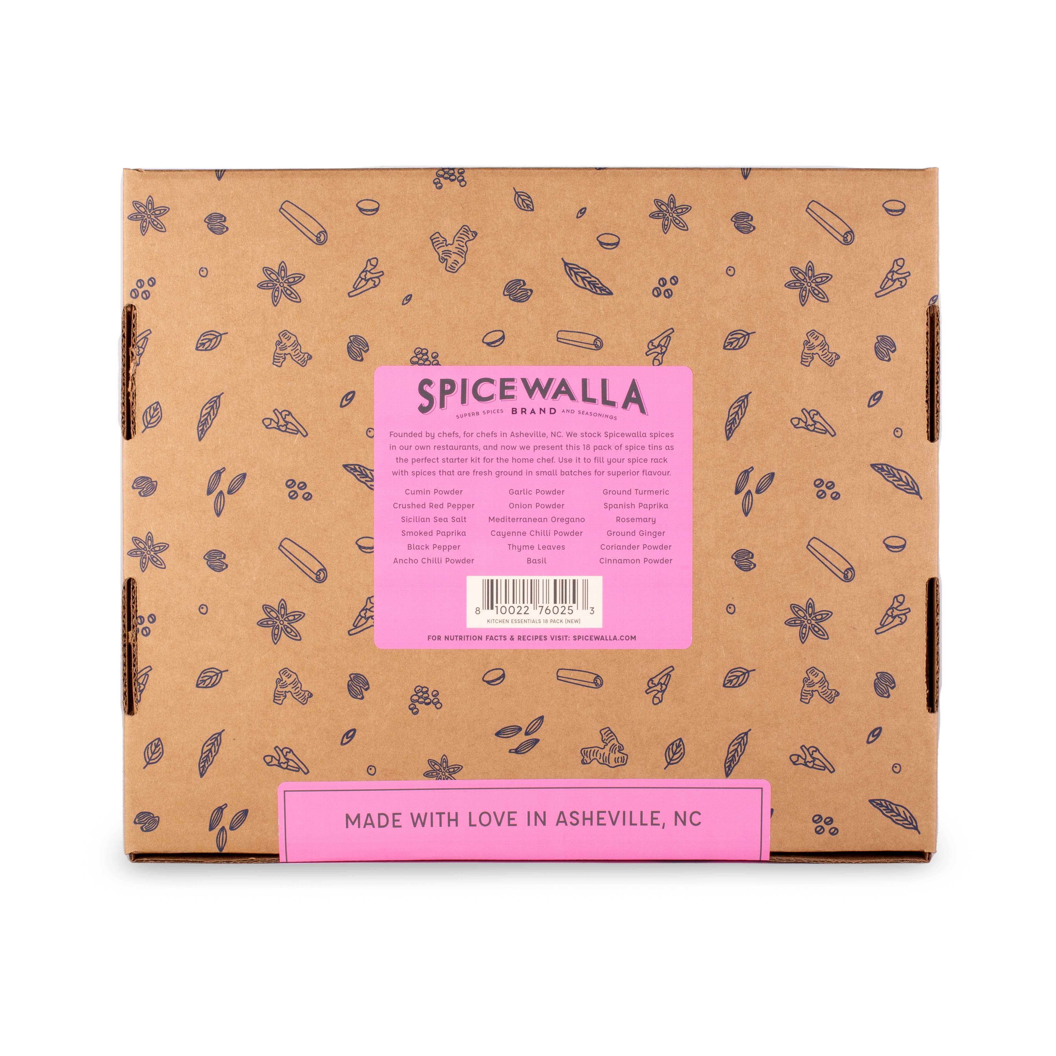 Spicewalla - Wholesale Dried Spice Mix - NEW! Kitchen Essentials Pantry Refresh 18 Pack Gift Set2
