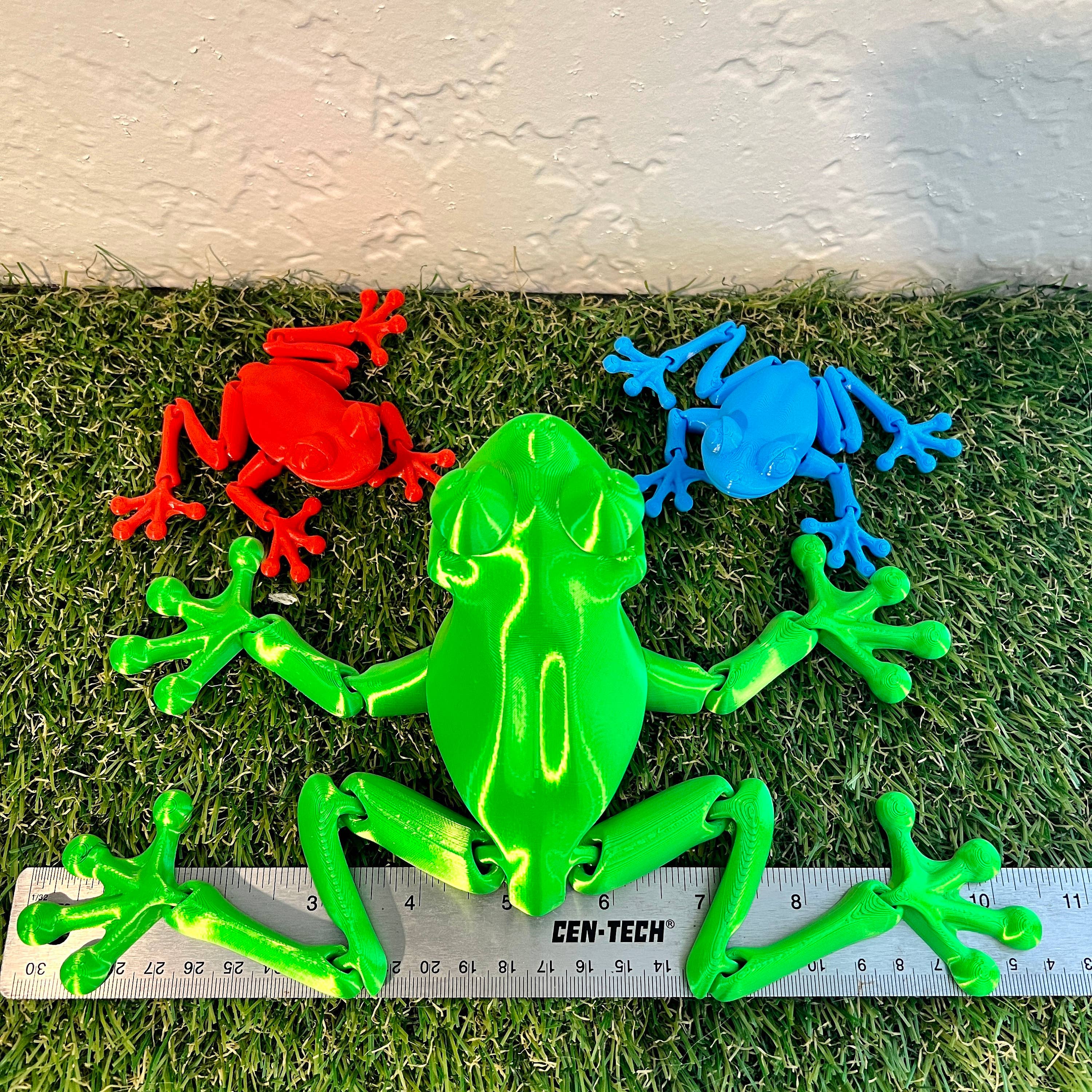 NumanPrints - Vente Fidget/jouet anti-stress – enfant - Jouet mobile articulé imprimé en 3D Happy Frog7