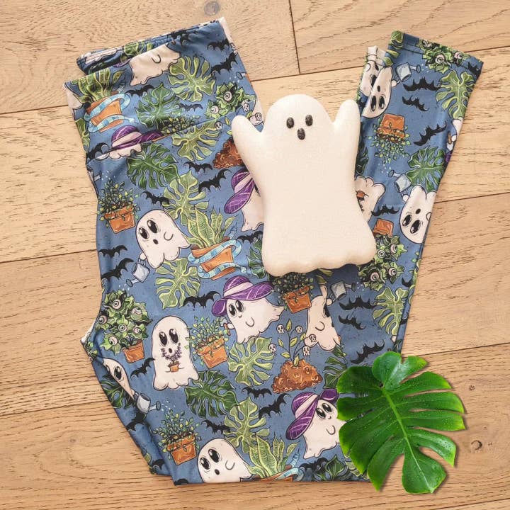 Ghost Plants (Semi-Exclusive) - High-quality Handcrafted Vibrant Leggings for wholesale by Beautifully Unique® Bootique