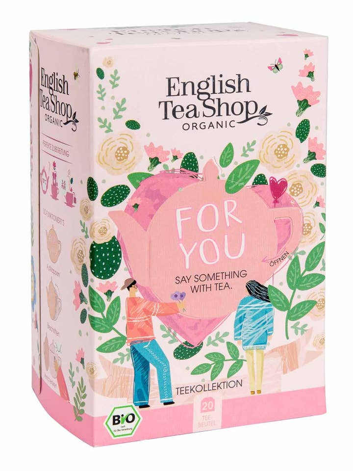 ETS - "For You" Tee-Kollektion, Tee Geschenk BIO, 20 Teebeutel, 5 Sorten für den Großhandel von Royal Nature GmbH & Co. KG