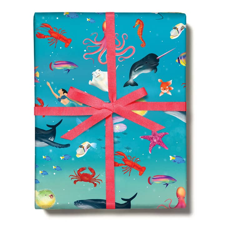 UNDER THE SEA Gift Wrap For Him, Her for wholesale by Central 23 Cards