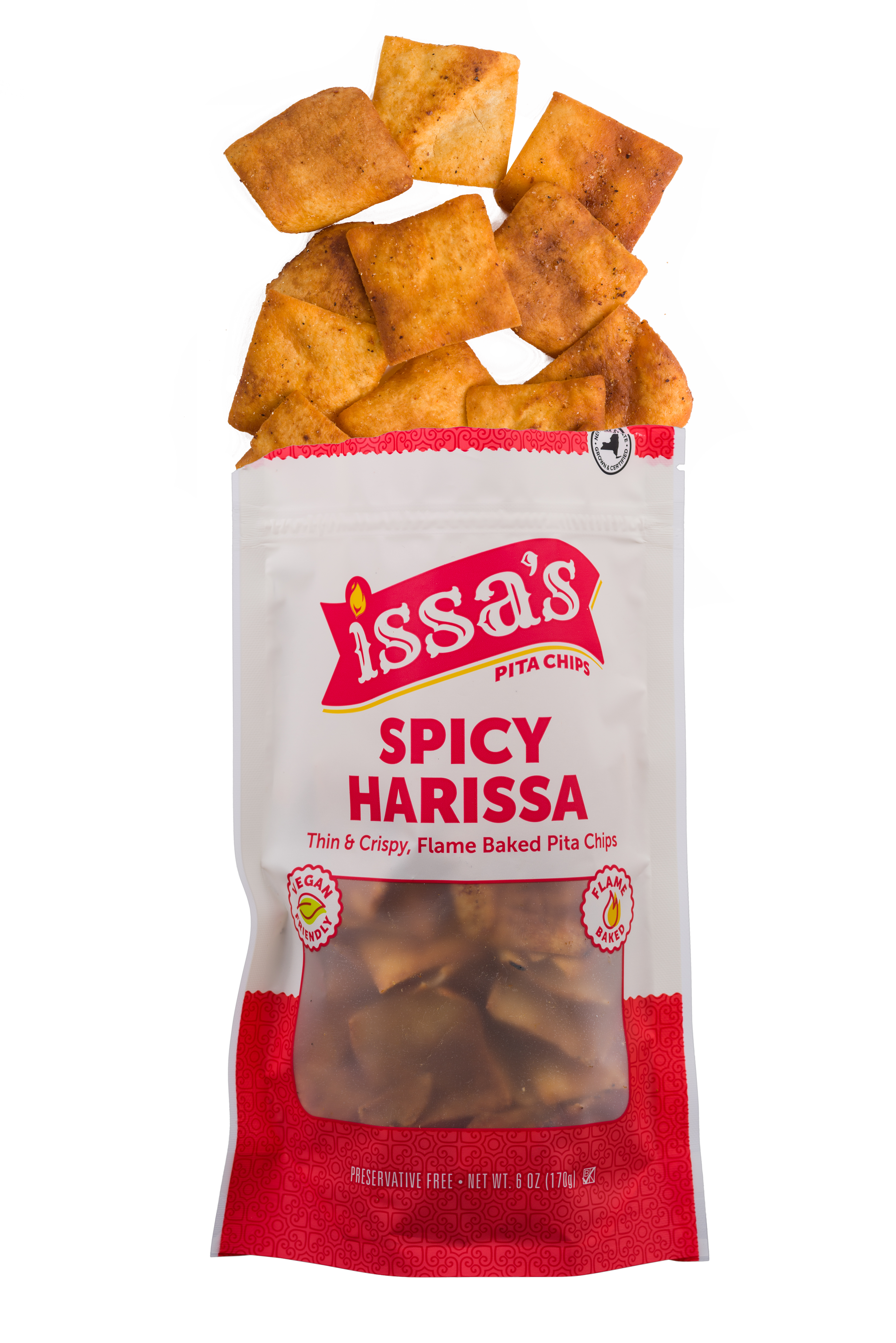 Issa's Pita Chips – Engroshandel Chips – Issa's krydrede Harissa Pita Chips2