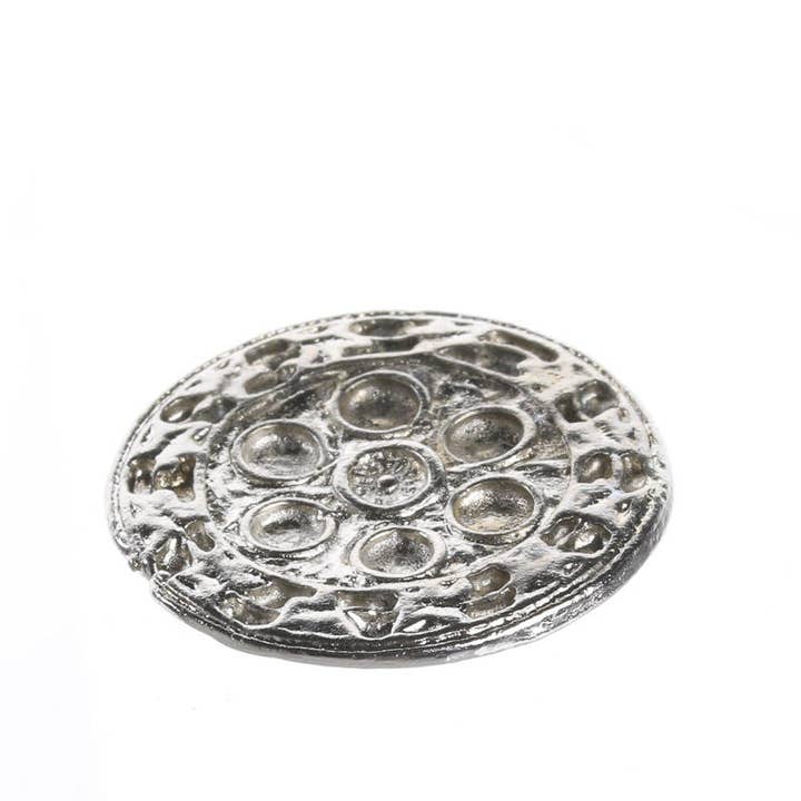 Factory Direct Craft - Wholesale Decorative Plate/Dish/Bowl - 1" Miniature Silver Passover Seder Plate1