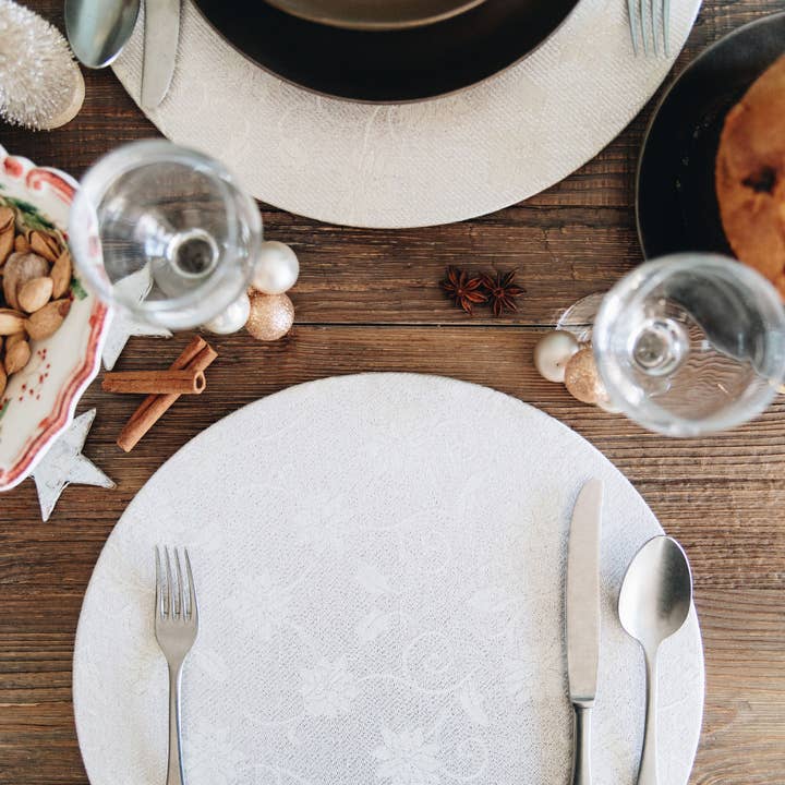 Noël Silver Charger Plate for wholesale by Misalù - Dress up your table