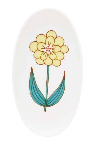 Japacolle — Japan Collections | See Latest News in "About" - Wholesale Decorative Plate/Dish/Bowl - HAREKUTANI Oval Plate Flower S1
