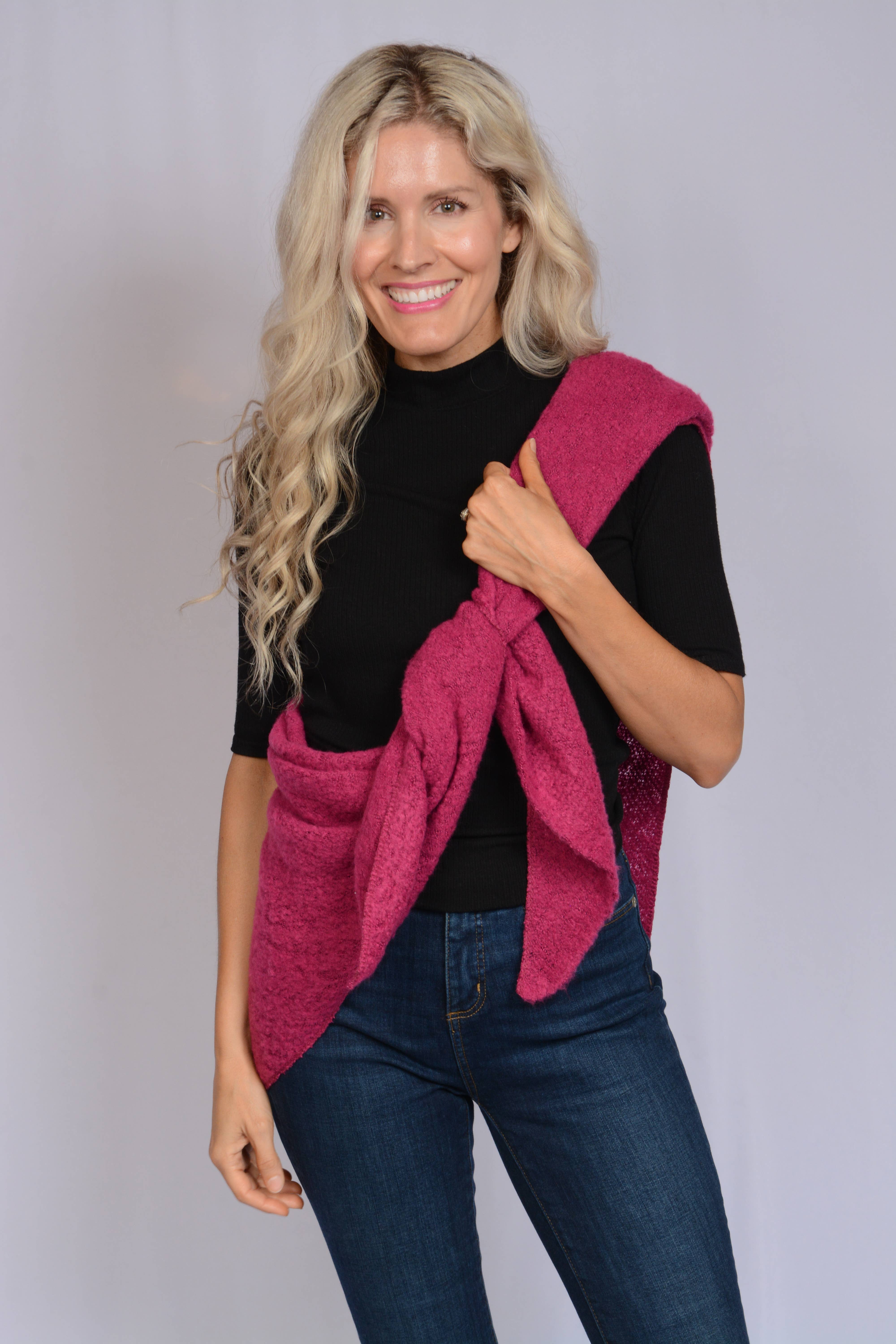Kaleidoscope Accessories - Wholesale Wrap - Women's - Multifunctional Solid Color Shawl, 6 Assorted10