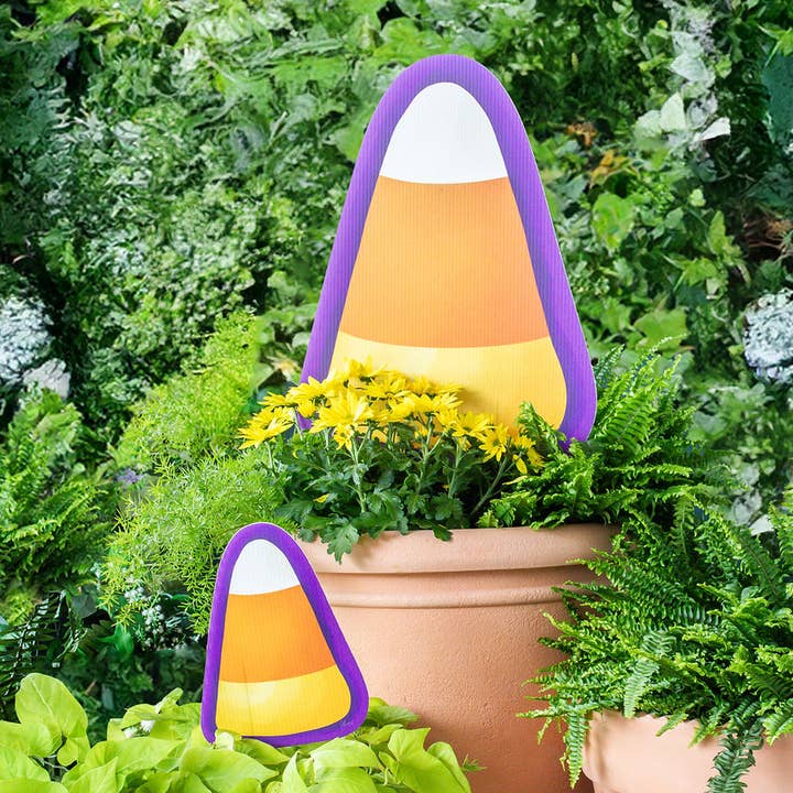 Mini Candy Corn Garden Stake for wholesale by Songbird Grove Collection