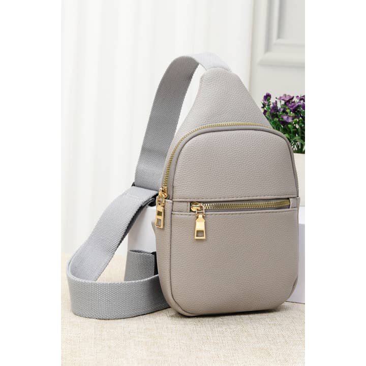 Hana - Wholesale Crossbody Bag - Women's - Solid PU Sling Bag
