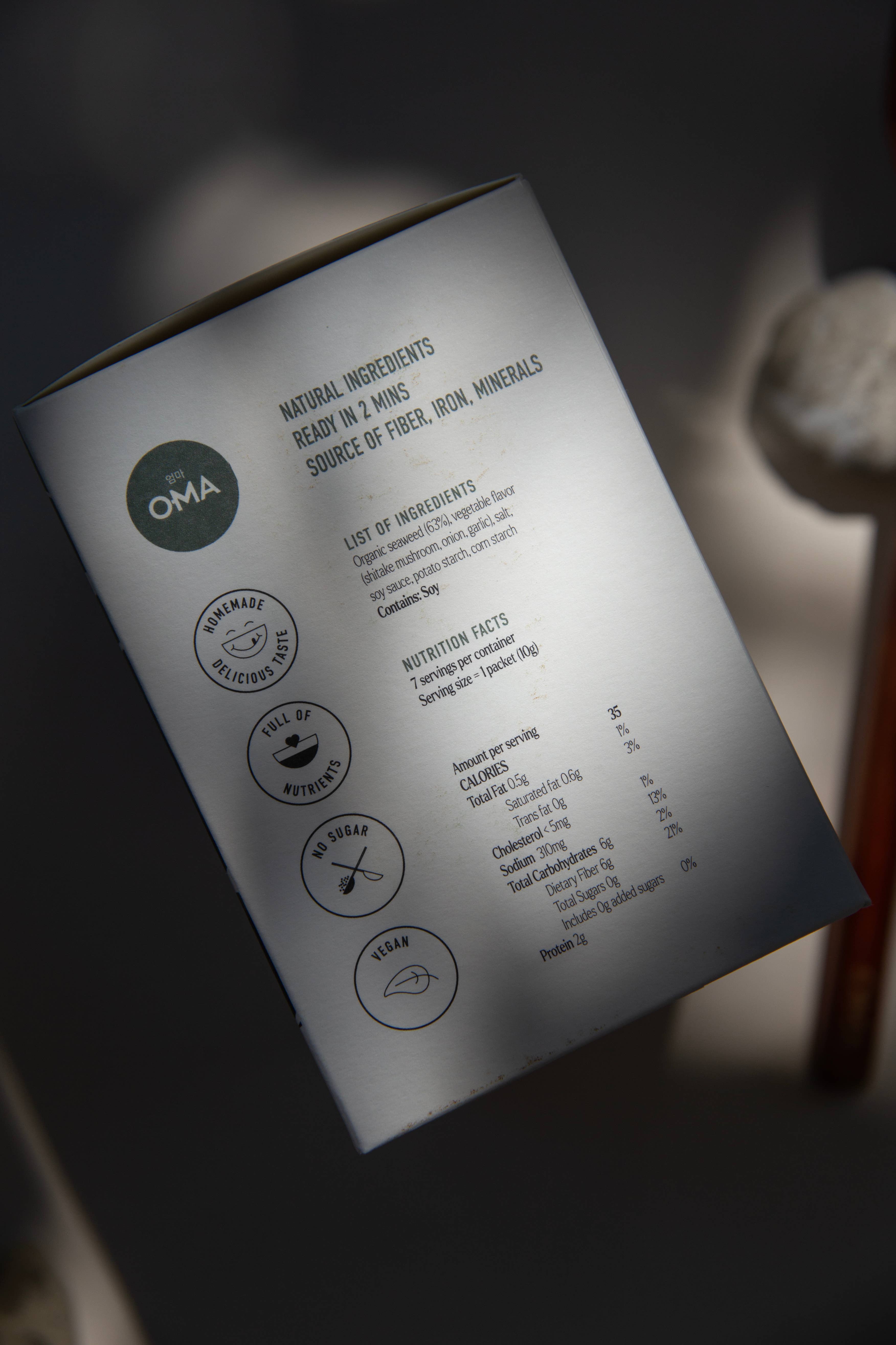 OMA Food - Vendita all'ingrosso Brodo - Zuppa di alghe pronta a base di brodo di ossa, confezione5