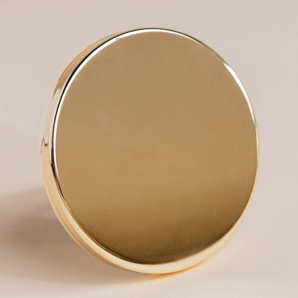 Gold Metal Lid With Silicone Gasket 12oz for wholesale by Hive and Honey Candle Supply