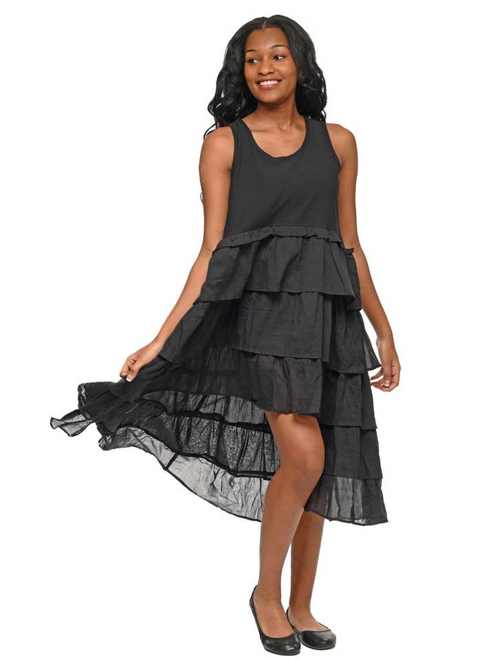 Tulip Clothing - Wholesale Dress - Women's - CS110 Rio Dress in Black*