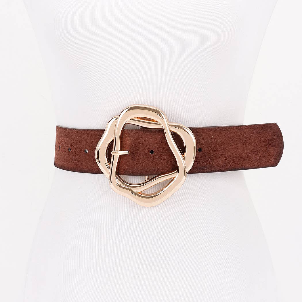 3AM BY H&D ACCESSORIES - Wholesale Belt - Women's - Unique Twisted Buckle Belt1