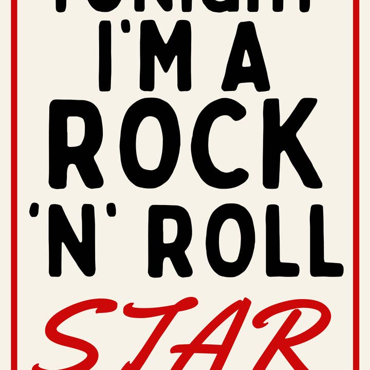 Blue Iris Designs Co – Engroshandel Kunsttryk – Rock 'n' Roll Stjerne retro stil print1