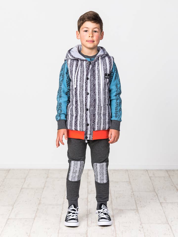 RD1546 TRACKS PUFFER-WESTE für den Großhandel von Radicool Kids