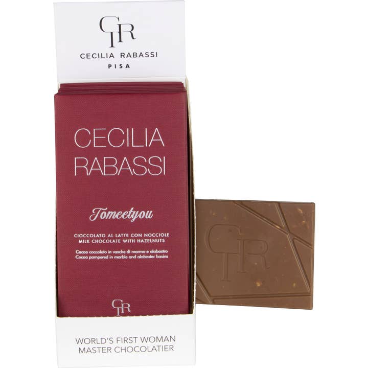 TOMEETYOU Milk Chocolate Bar with Italian Hazelnuts, Cecilia for wholesale by RITROVO