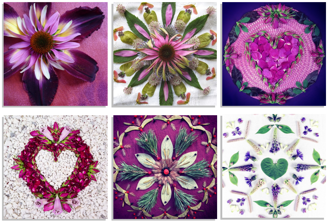 Nature Mandala Art - Wholesale Stationery/Notecard Set - Nature / Flower Mandala Gift Enclosures :: 4 Options2