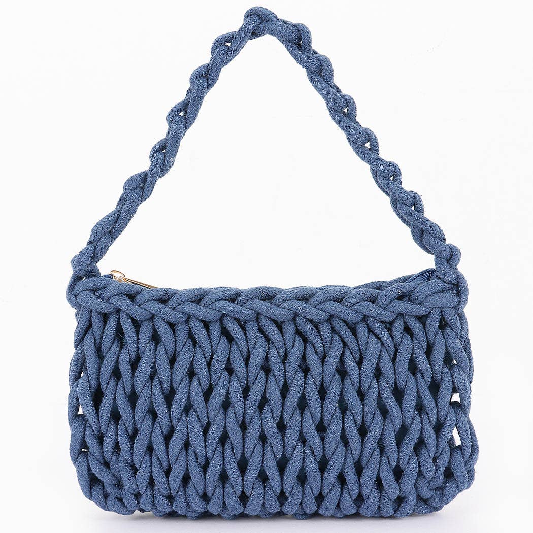 3AM BY H&D ACCESSORIES – Großhandel Schultertasche – Damen – Baumwollgeflecht Hobo-Tasche2