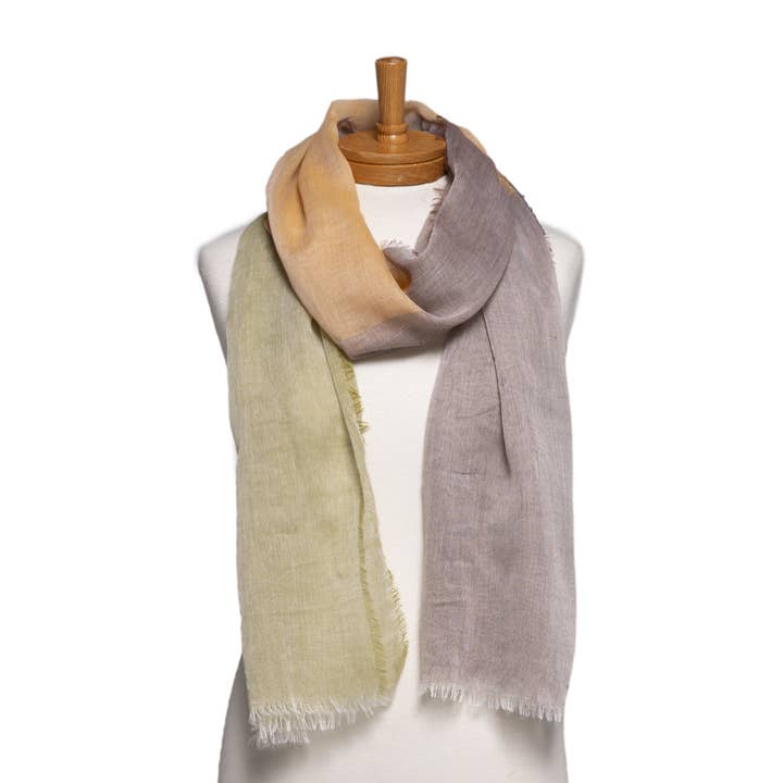 THSS2774: Sage: Checkered Scarf for wholesale by Taylor Hill Scarves & Co