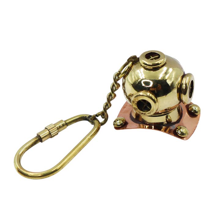 Dollond & Co. – wholesale Keychain – Unisex – Brass Diving Helmet Keyring6