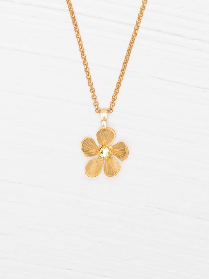 Plumeria Drop Necklace for wholesale by Holly Yashi