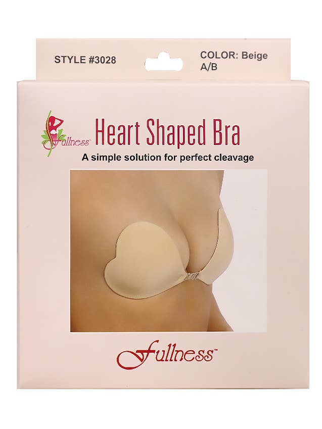 Fullness 3028AB Heart Shaped Bra Beige - 6 for wholesale by PINEAPPLE Beauty