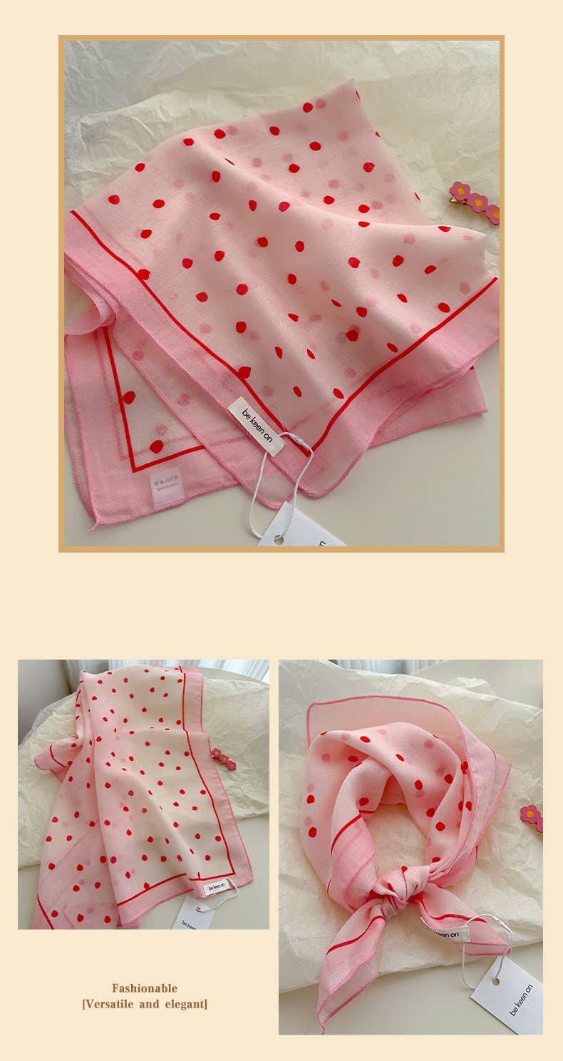 MKS America - Wholesale Bandana - Women's - pink fairy tale Floral Bandana Square scarf10