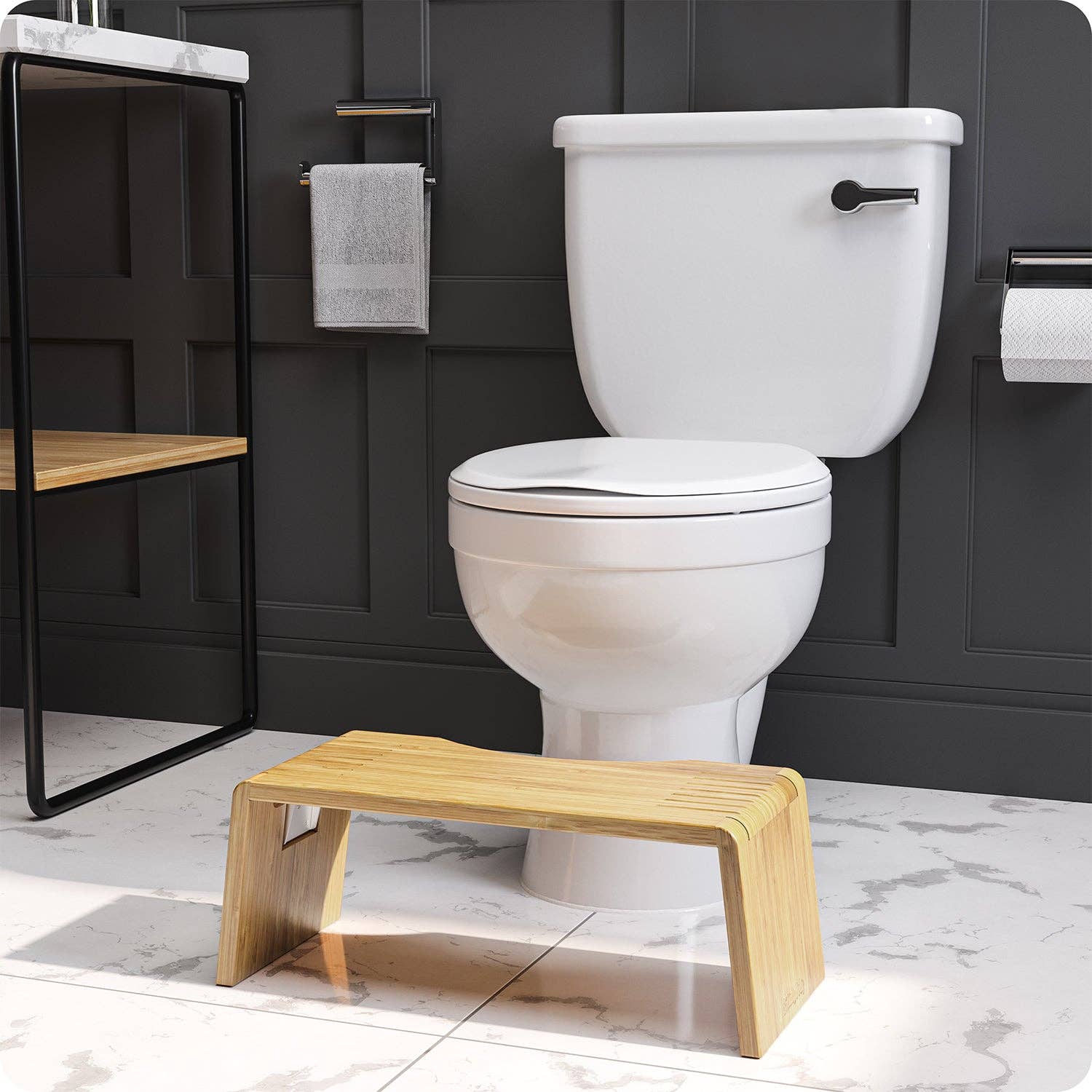 Squatty Potty - Wholesale Stool - Squatty Potty Oslo Bamboo Folding Toilet Stool11