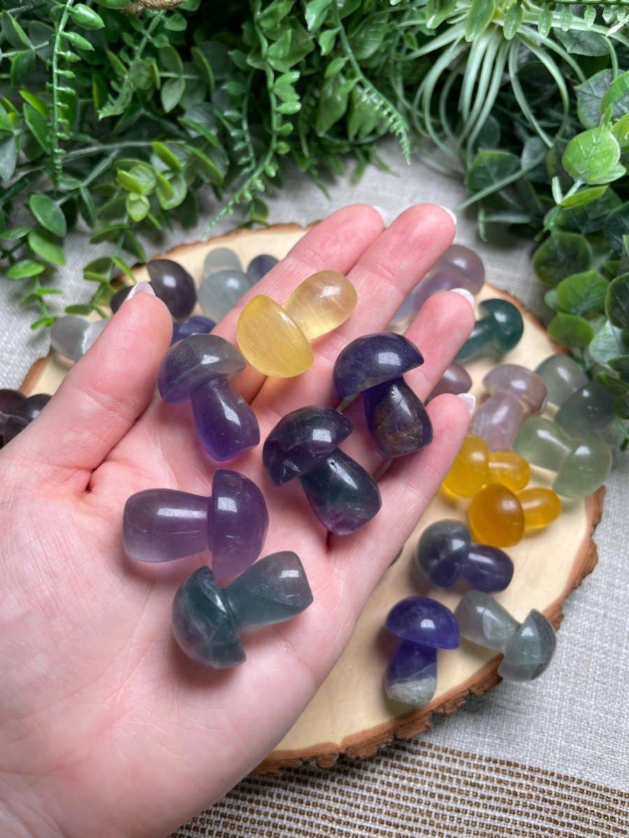 Copper Ashes - Wholesale Spiritual Stone/Crystal - Fluorite Mushroom0