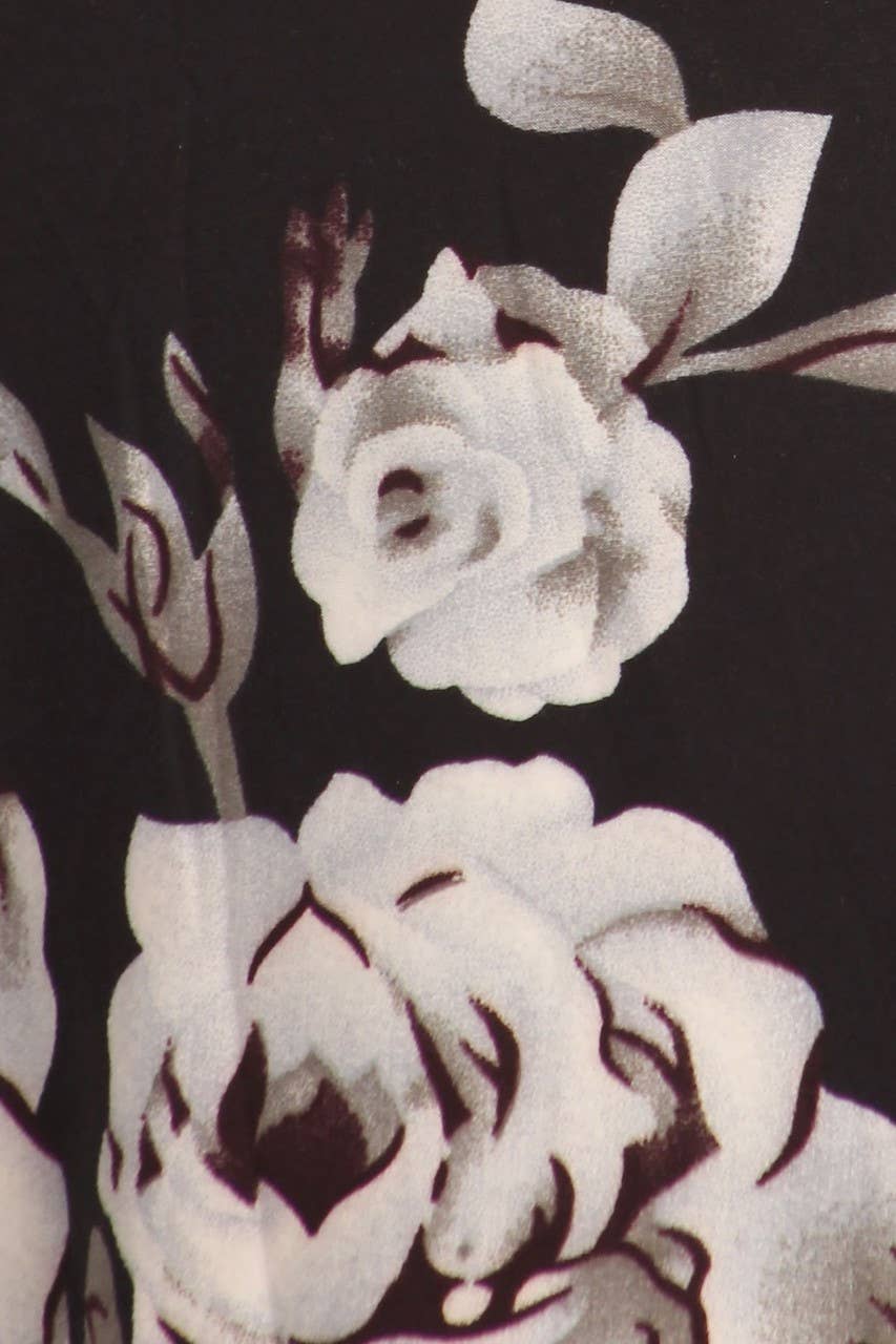 USA Fashion - Wholesale Skirt - Women's - Buttery Smooth White Jumbo Rose Maxi Skirt3