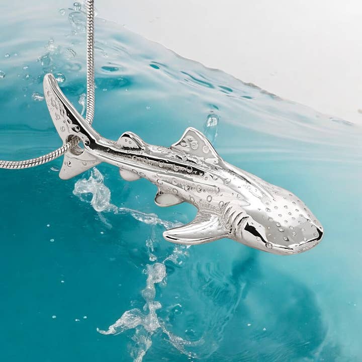 Whale Shark Necklace - Sealife Collection - Sterling Silver for wholesale by Big Blue by Roland St John