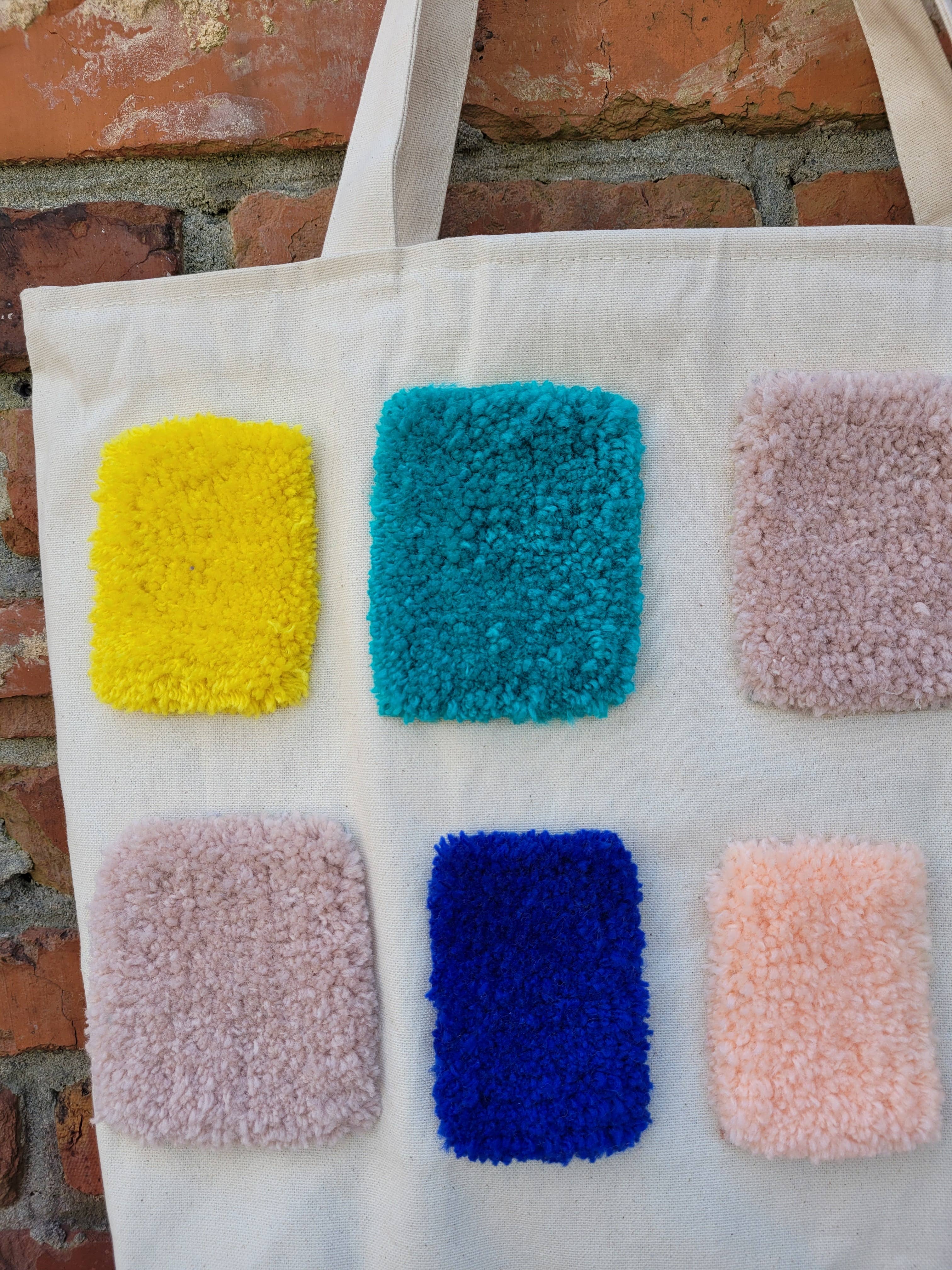 Good to Know You - Wholesale Tote Bag - Women's - XL Zippered Canvas Tote - Mixed Squares2