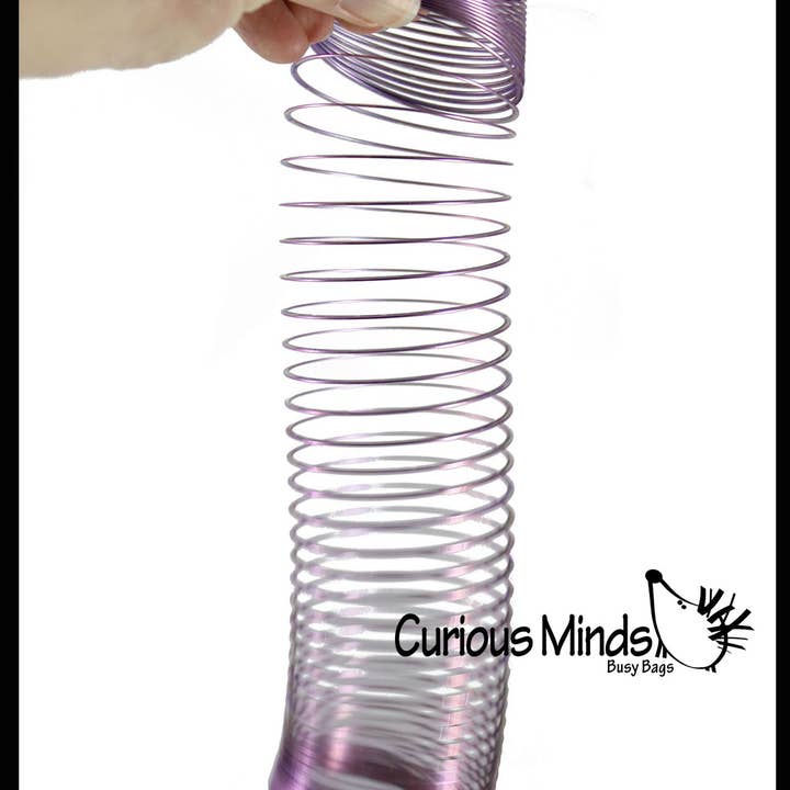 Curious Minds Toys - Wholesale Fidget Toy - Kids - 2.4" Metal Colored Magic Spring Coil Toy - Â Sensory Fidget