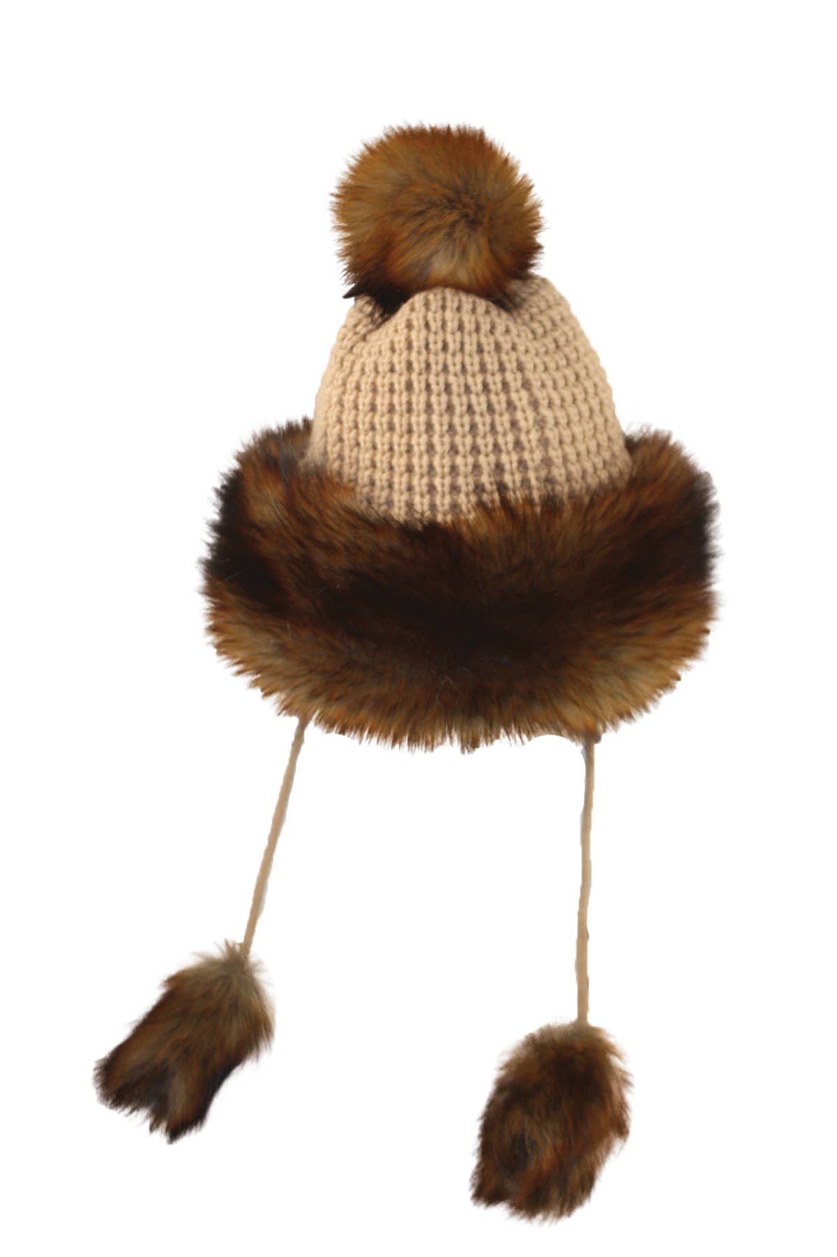 Jeanne Simmons Accessories – Gorro - Mulher por atacado – Capper de pele sintética de malha 4902 Chapéu Inverno 2