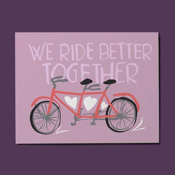 Vélo (pour deux !) Carte pour la vente par bethmade