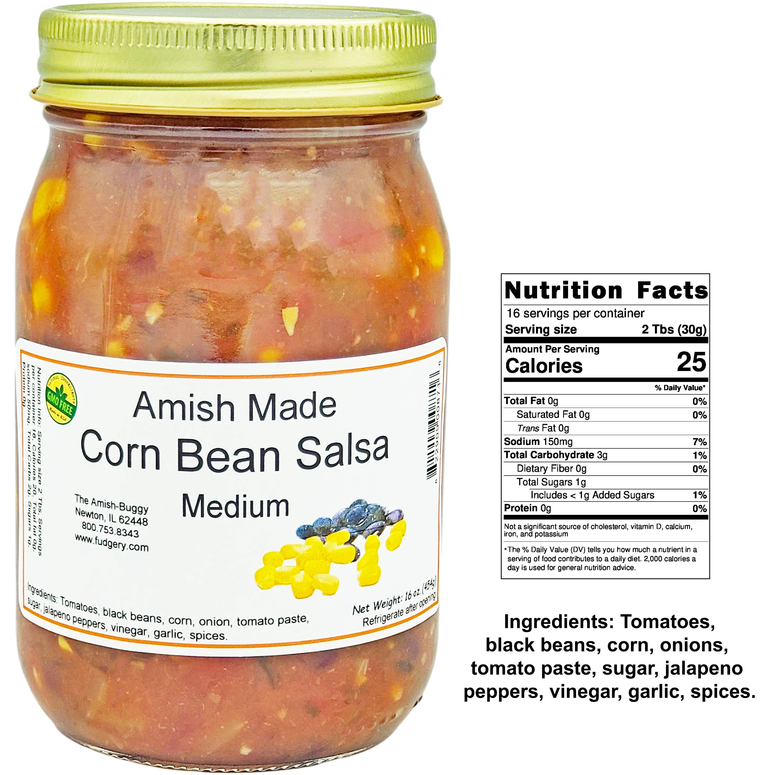 Arndt's Fudgery LLC - Wholesale Salsa - Amish Fresh Made Salsa 16 oz. Jar33