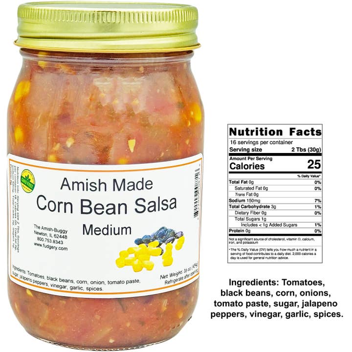 Arndt's Fudgery LLC - Wholesale Salsa - Amish Fresh Made Salsa 16 oz. Jar33