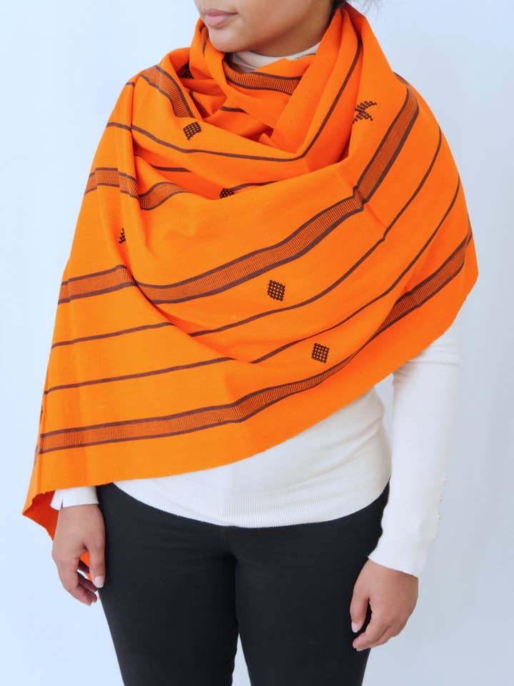 The Masaï Scarf Orange for wholesale by Memod